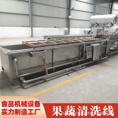 果蔬清洗機(jī) 大型果蔬清洗流水線 不銹鋼304材質(zhì) 噴淋式清洗設(shè)備